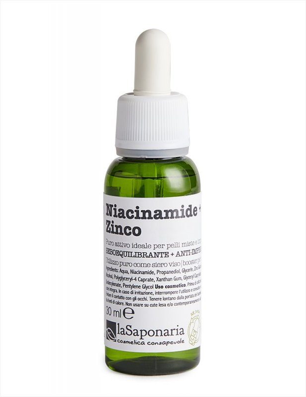 laSaponaria laSaponaria Pleťové sérum - Niacinamid (vitamin B3) + Zinek (30 ml) - pro aknózní a problematickou pleť 30 ml