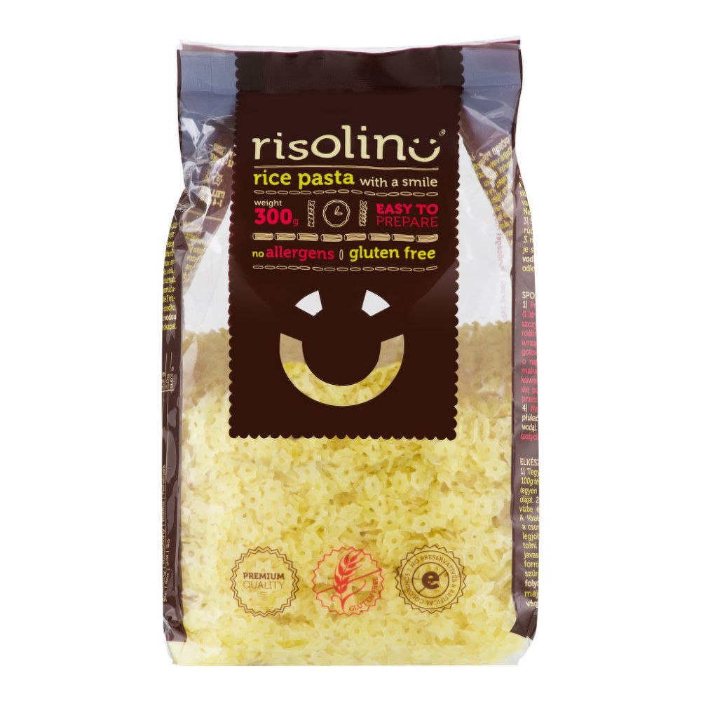 Country Life Těstoviny polévkové hvězdičky rýžové bezlepkové 300 g   RISOLINO 300 g