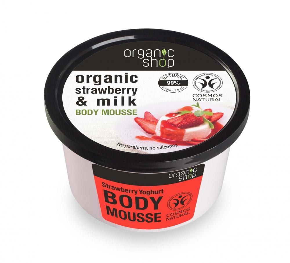 Organic Shop Organic Shop - Jahoda & Jogurt - Tělová pěna 250 ml 250 ml