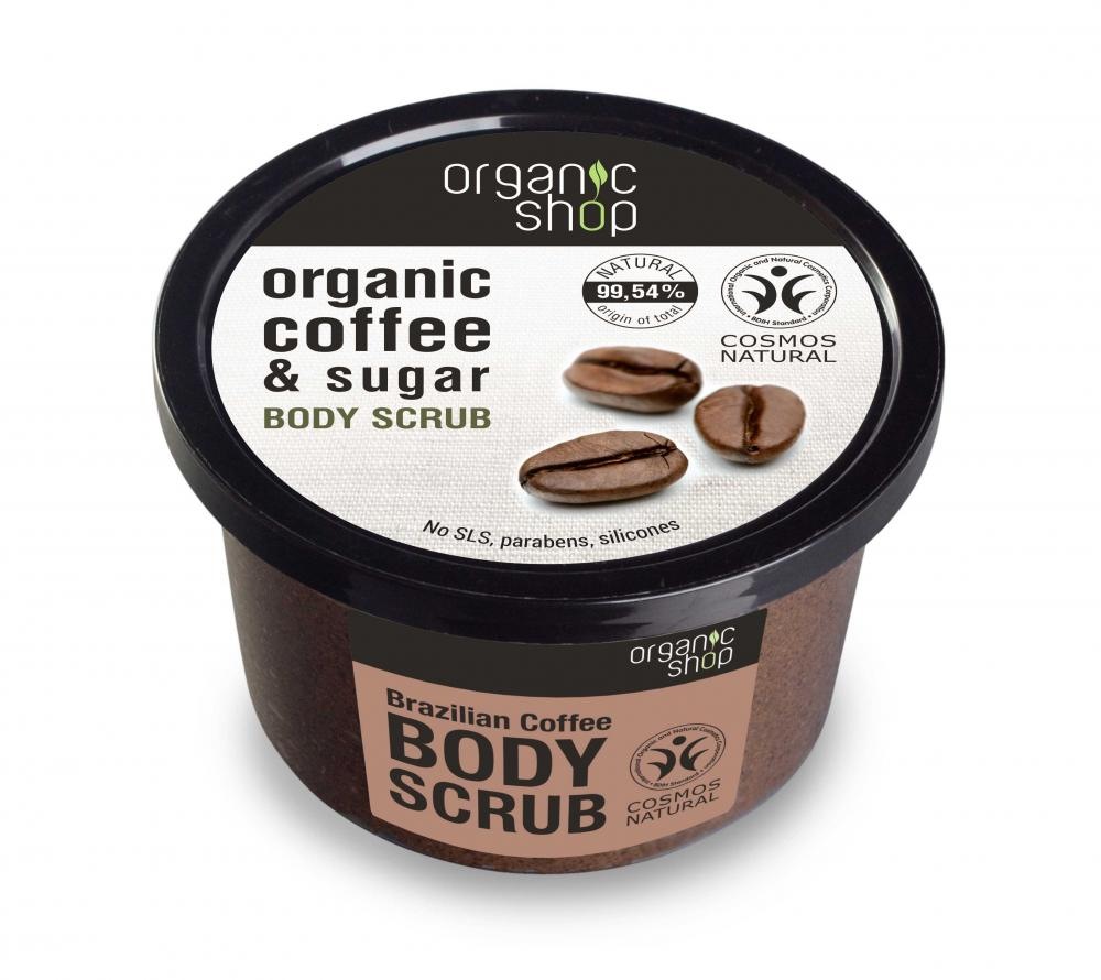 Organic Shop Organic Shop - Brazilská káva - Tělový peeling 250 ml 250 ml