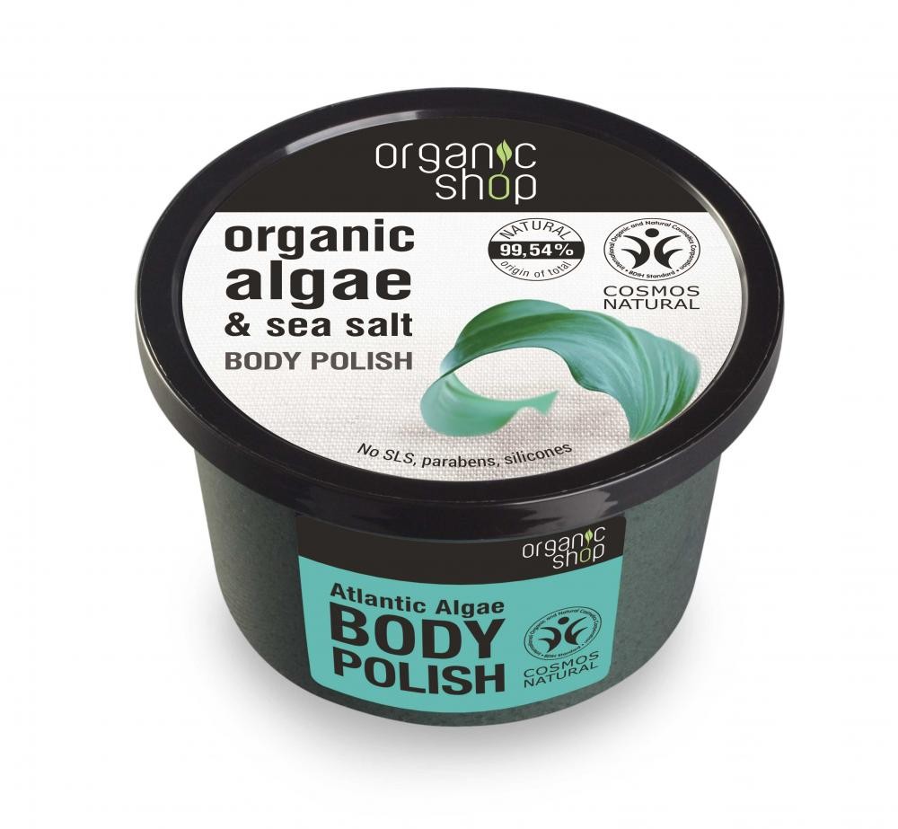 Organic Shop Organic Shop - Tělový peeling z řas Atlantiku 250 ml 250 ml