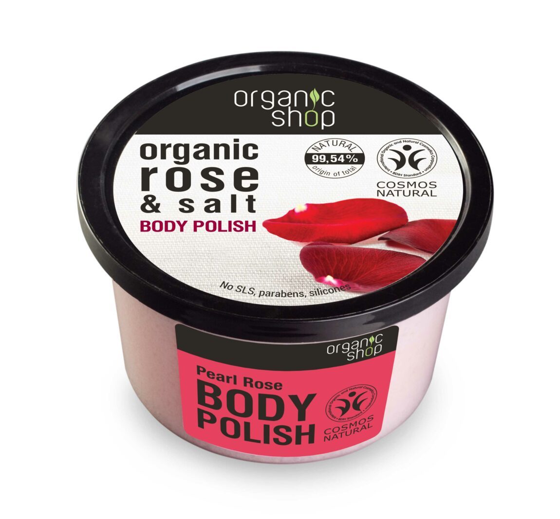 Organic Shop Organic Shop - Růžové perly - Tělový peeling 250 ml 250 ml