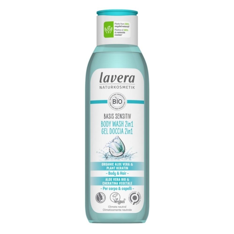 Lavera Basis sensitiv sprchový gel na tělo a vlasy 2v1 250 ml 250 ml