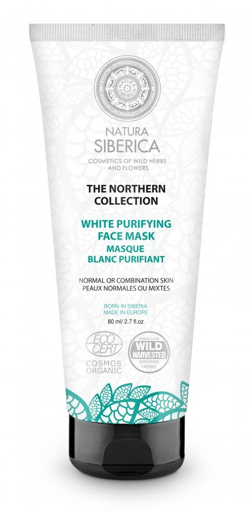 Natura Siberica Severská bílá čistící maska na obličej 80 ml