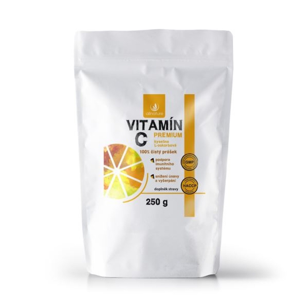 Allnature Vitamín C prášek Premium 250 g 250 g
