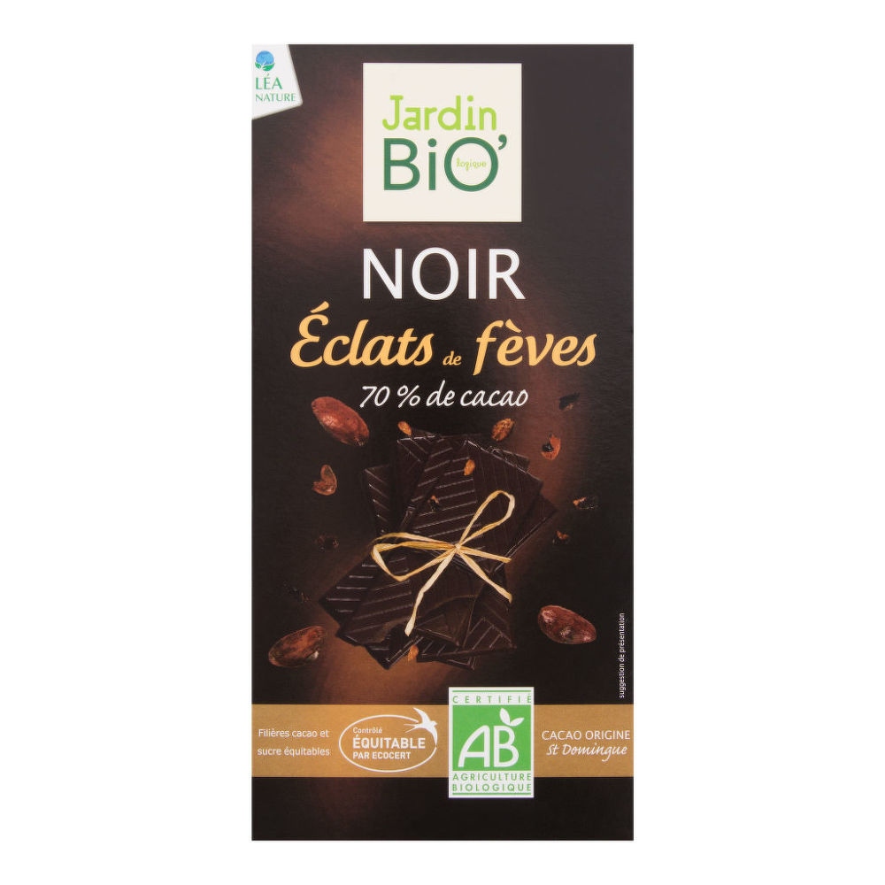 Jardin Bio Čokoláda hořká s kousky kakaových bobů 100 g BIO  100 g