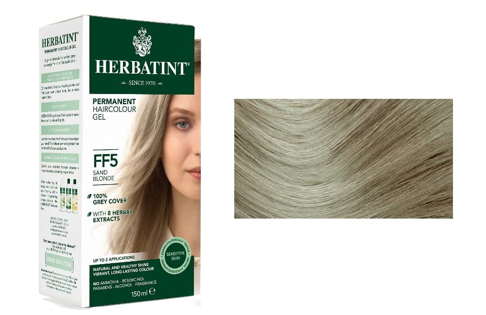 HERBATINT HERBATINT FF5 písková blond permanentní barva na vlasy  150 ml