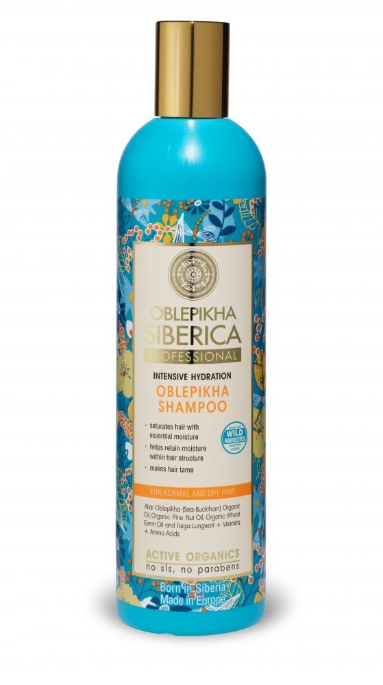 Natura Siberica Rakytníkový šampon pro normální a suché vlasy - Intenzivní hydratace 400 ml