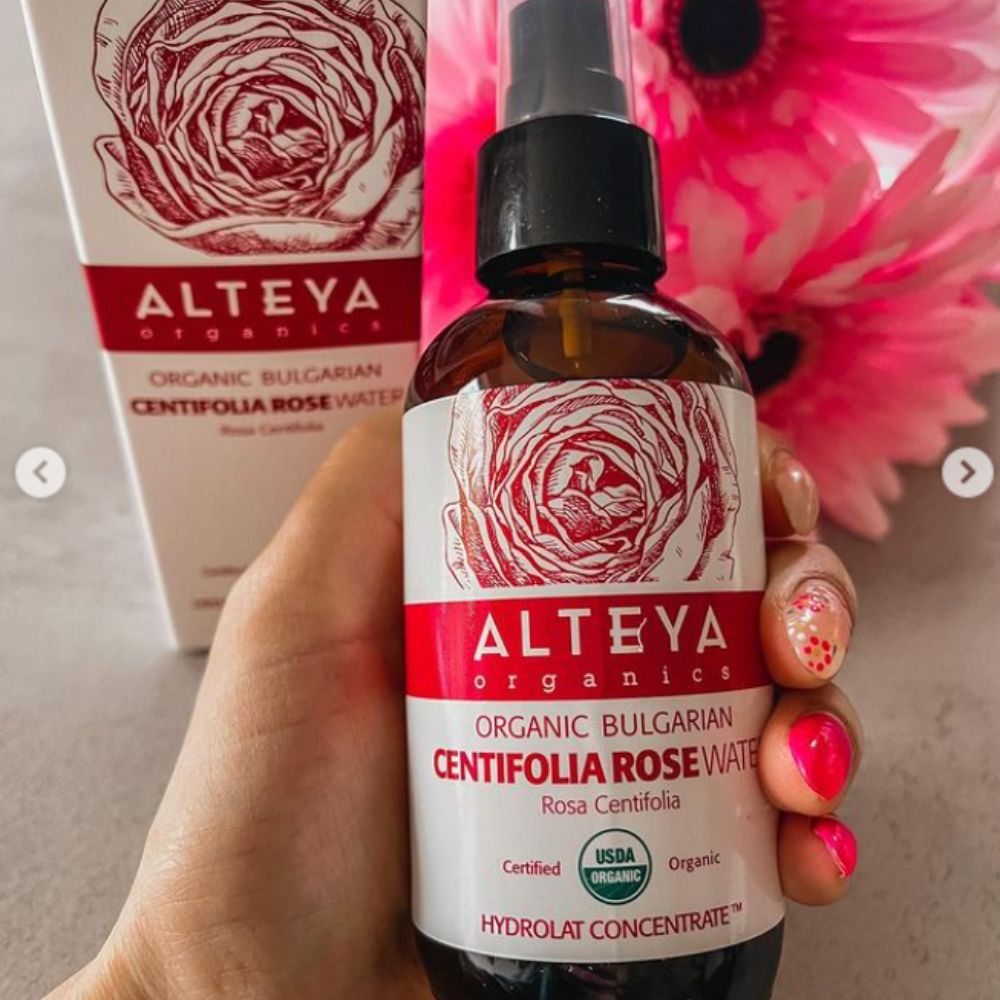 Alteya Organics Růžová voda Bio z růže stolisté (Rosa Centifolia) 240 ml SKLO 240ml