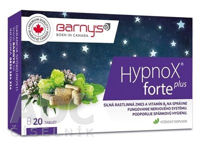 BioPol GN s.r.o. div. Pharma United Ltd. (CAN) Barnys Hypnox FORTE plus tbl 1x20 ks 20 ks