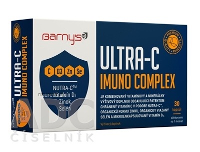 BioPol GN s.r.o. div. Pharma United Ltd. (CAN) Barnys ULTRA-C imunitě COMPLEX cps 1x30 ks 30 ks