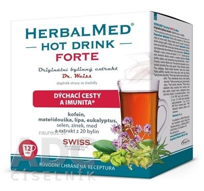 Simply You Pharmaceuticals a.s. HERBALMED HotDrink FORTE - Dr.Weis sáčky 1x12 ks