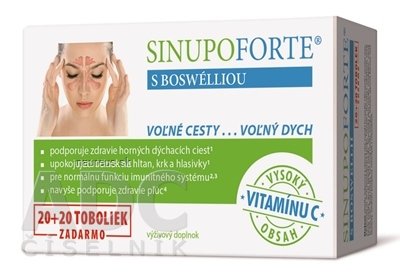 Simply You Pharmaceuticals a.s. SINUPO FORTE s Boswellinu® cps (20 + 20 zdarma) 1x40 ks