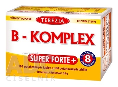 TEREZIA COMPANY s.r.o. TEREZIA B-KOMPLEX SUPER FORTE + tbl 1x100 ks