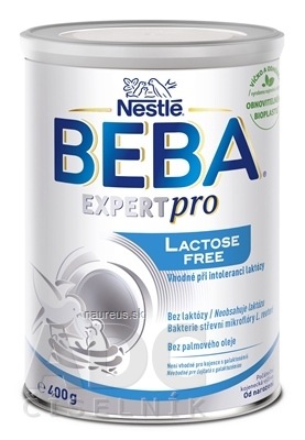 Nestlé Nederland b.v. BEBA EXPERT pro Lactose free počáteční kojenecká výživa (od narození) 1x400 g