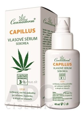 Simply You Pharmaceuticals a.s. Cannaderm Capillus - vlasové sérum seborea 1x40 ml 40 ml