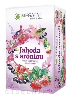 Megafyt Pharma s.r.o. MEGAFYT Jahoda s aróniou ovocný čaj porcovaný 20x2 g (40 g) 42g