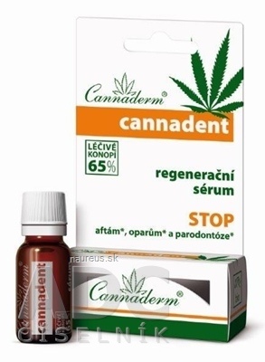 Simply You Pharmaceuticals a.s. Cannaderm Cannadent regenerační sérum na afty a opary 1x5 ml 5 ml