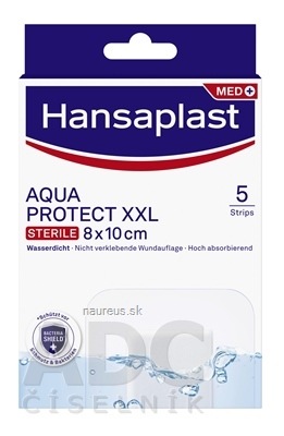 BEIERSDORF AG Hansaplast MED AQUAPROTECT XXL náplast vodotěsná 8x10 cm 1x5 ks