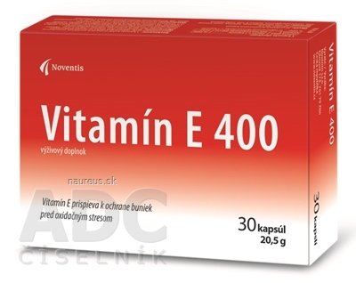 Noventis s.r.o. Noventis Vitamín E 400 cps 2x15 ks (30 ks) 2 x 15 ks