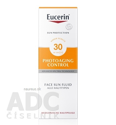 BEIERSDORF AG Eucerin SUN PHOTOAGING CONTROL SPF 30 na obličej emulze na opalování 1x50 ml 50ml