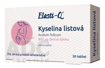 Simply You Pharmaceuticals a.s. Elasti-Q KYSELINA LISTOVÁ 800 mikrogramů tbl 1x30 ks 30 ks