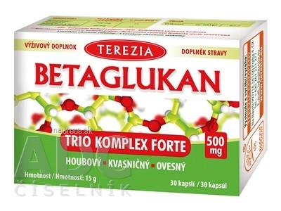 TEREZIA COMPANY s.r.o. TEREZIA betaglukany TRIO KOMPLEX FORTE cps 1x30 ks 30 ks