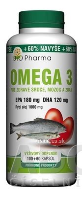 BIO-Pharma s.r.o. BIO-Pharma Omega 3 1000 mg cps 100+60 (60% navíc) (160 ks)