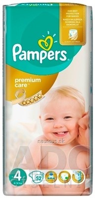 Procter and Gamble DS Polska Sp. z o.o. PAMPERS PREMIUM CARE 4 Maxi dětské pleny (8-14 kg) 1x52 ks 52 ks