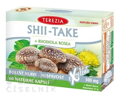 TEREZIA COMPANY s.r.o. TEREZIA SHII-TAKE + Rhodiola rosea cps 1x60 ks