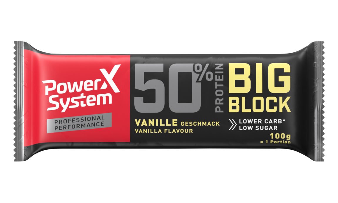 Power Systém Proteinová tyčinka Big Block 50% vanilková 100g 100g