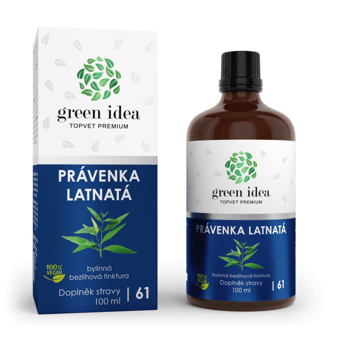 TOPVET GREEN IDEA Právenka latnatá - bezlihová tinktura 100 ml 100 ml