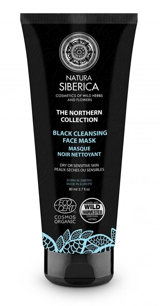 Natura Siberica Severská černá maska na obličej 80 ml