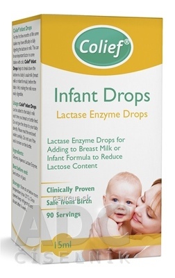 Crosscare Ltd. Colief Infant Drops Lactase Enzyme kapky do mléka 1x15 ml 15 ml