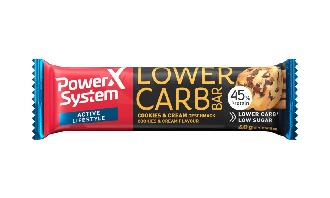 Power Systém Proteinová tyčinka LOWER CARB Cookies & Cream 45% 40g 40g