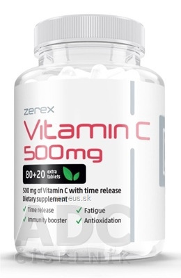Active life Inv. s.r.o. Zerex Vitamin C 500 mg tbl s postupným uvolňováním 1x100 ks