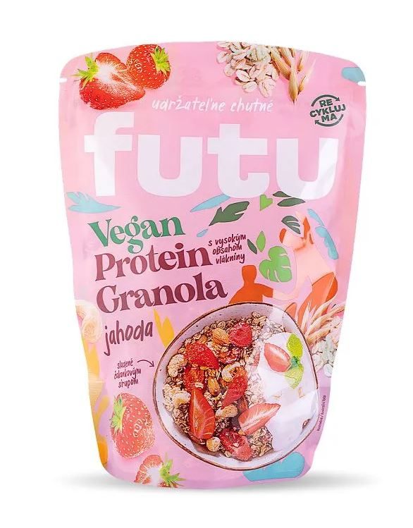 Futu Futu Proteinová granola s jahodami VEGAN 350gr